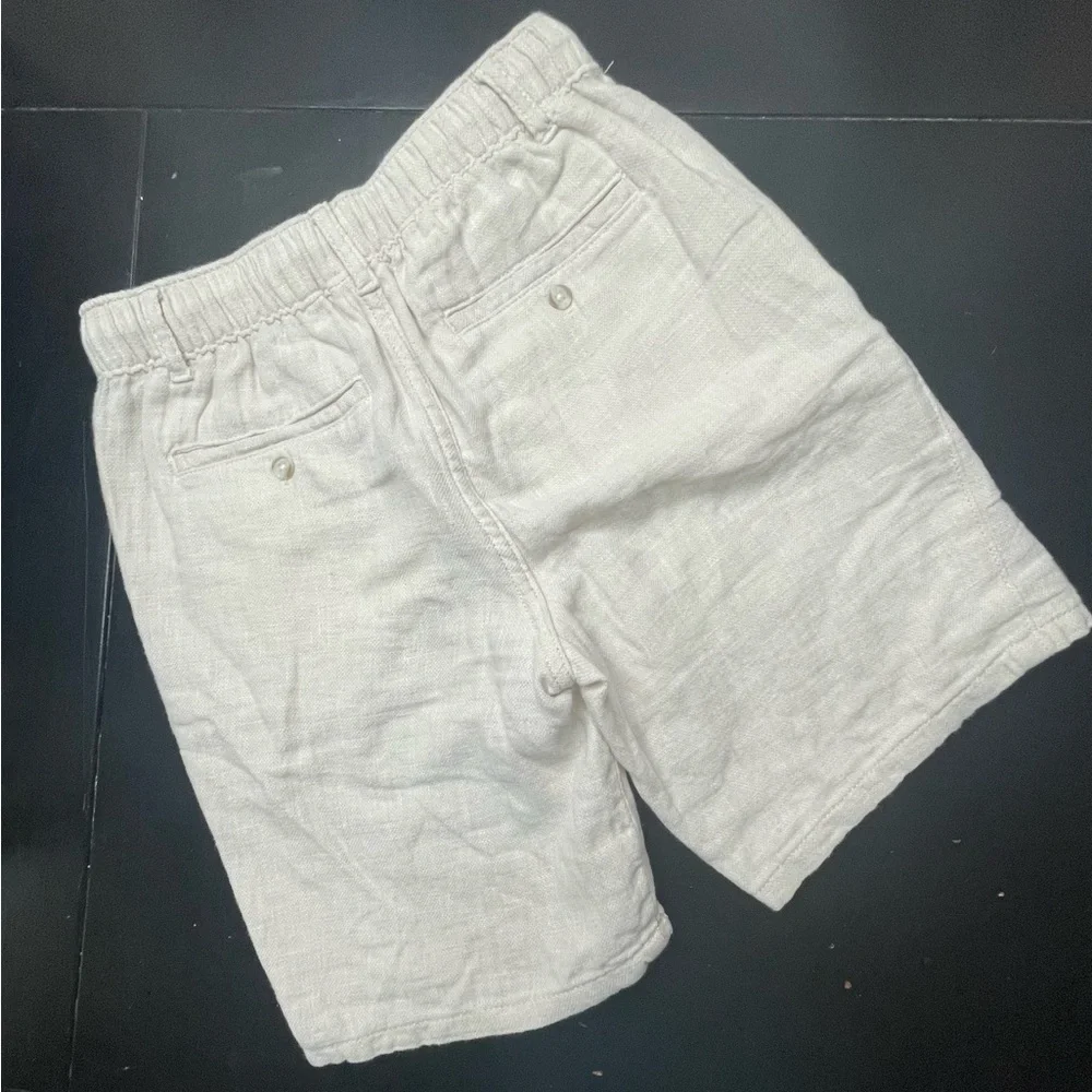 Gymboree Kids Cream Linen Blend Shorts